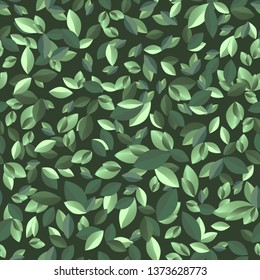 Natural seamless background / pattern. Trendy leaf ornament.