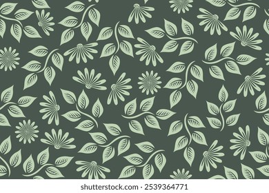 Natural seamless pattern with autumn fallen leaves of forest trees. Bright colored botanical seasonal vector illustration in flat style for wrapping paper, wallpaper, fabric print.
