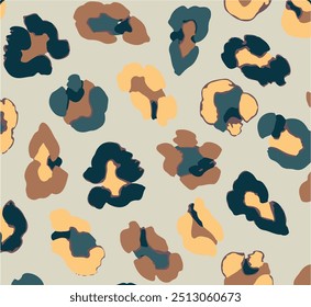 natural seamless patterns with coat, skin of fur textures of wild exotic animals - zebra, snake, tiger, leopard, giraffe. Flat vector illustration for wrapping paper, textile print.