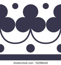 Natural seamless tile vector design for the edges.