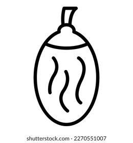 Natürliche Samen Symbol Umrissvektor. Datum Früchte. Süßtrockenheit