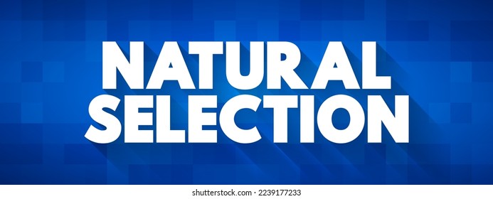 Natural Selection is the differential survival and reproduction of individuals due to differences in phenotype, text concept background