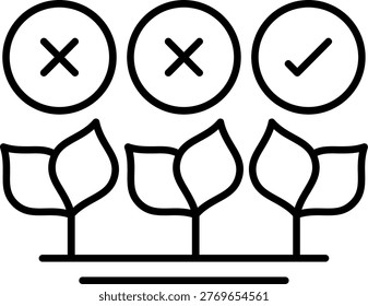 Natural Selection Illustration vector Icon Design