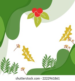 natural shape flower leaf background design illustration