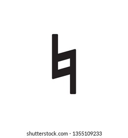 Natural sign flat vector icon. Music symbols for websites, web design, mobile app.
