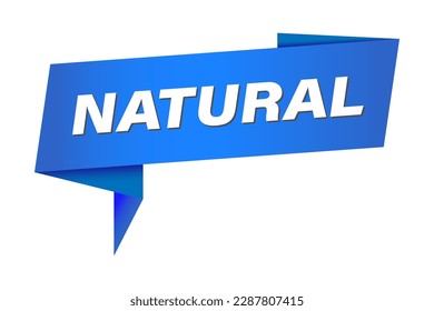 Natural sign. Natural label, tag or sticker. Organic food concept. Vector
