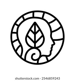 natural skincare ayurveda line icon vector. natural skincare ayurveda sign. isolated contour symbol black illustration