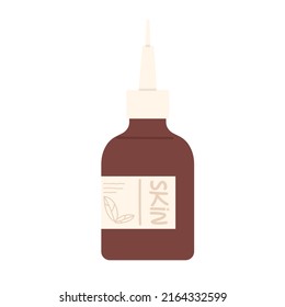 Natural skincare beauty product. Organic cosmetics, eco friendly gel treatment vector illustration