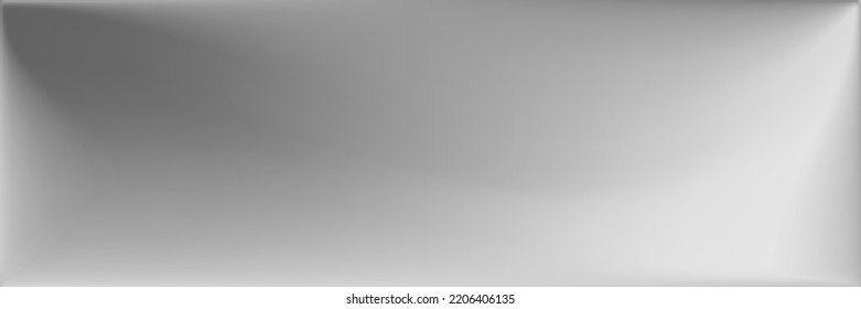 Natural Smooth Surface Illustration. Gray Silver Horizontal Lines Backdrop. Monochromatic Wavy Gradient Mesh. Water Vibrant Wavy Gradient Mesh. Alluminium  Metallic Office Background.