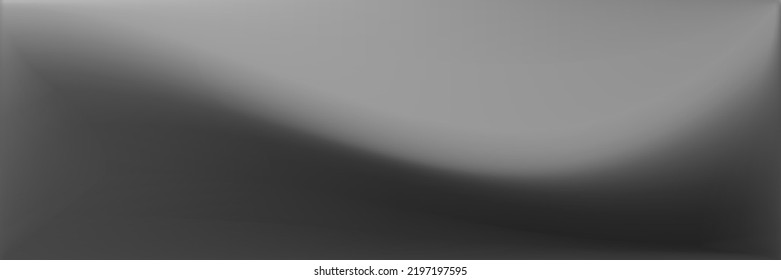 Natural Smooth Surface Illustration. Grey Black and white Wavy Gradient Mesh. Monochromatic Wavy Gradient Mesh. Alluminium Blank Smooth Surface Backdrop. Silver  Vibrant Office Background.