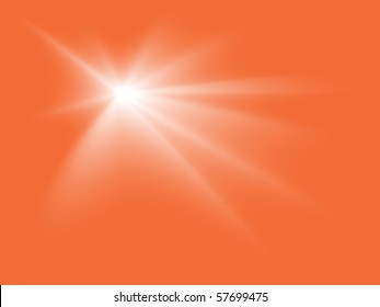 Natural smooth vector flare effect