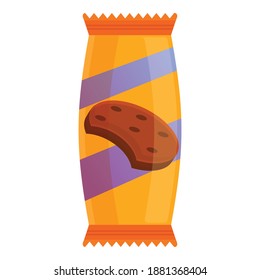 Natural snack bar icon. Cartoon of natural snack bar vector icon for web design isolated on white background