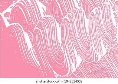 Natural soap texture. Admirable bright pink foam trace background. Artistic actual soap suds. Cleanliness, cleanness, purity concept. Vector illustration.