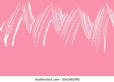 Natural soap texture. Admirable bright pink foam trace background. Artistic optimal soap suds. Cleanliness, cleanness, purity concept. Vector illustration.