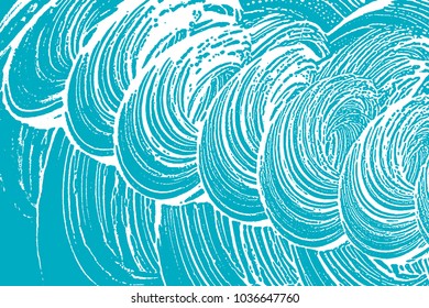 Natural soap texture. Admirable green blue foam trace background. Artistic extraordinary soap suds. Cleanliness, cleanness, purity concept. Vector illustration.