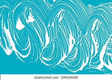 Natural soap texture. Admirable green blue foam trace background. Artistic neat soap suds. Cleanliness, cleanness, purity concept. Vector illustration.
