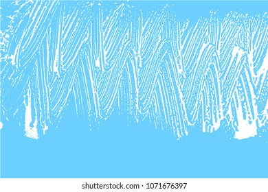 Natural soap texture. Admirable light blue foam trace background. Artistic incredible soap suds. Cleanliness, cleanness, purity concept. Vector illustration.