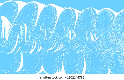 Natural soap texture. Admirable light blue foam trace background. Artistic trending soap suds. Cleanliness, cleanness, purity concept. Vector illustration.