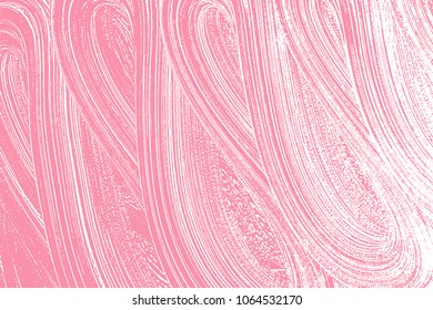 Natural soap texture. Adorable bright pink foam trace background. Artistic pretty soap suds. Cleanliness, cleanness, purity concept. Vector illustration.