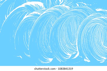 Natural soap texture. Adorable light blue foam trace background. Artistic delicate soap suds. Cleanliness, cleanness, purity concept. Vector illustration.