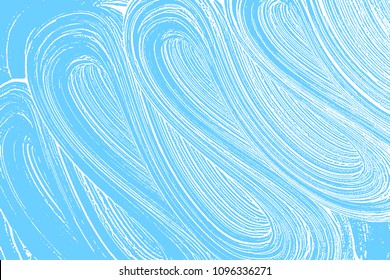 Natural soap texture. Adorable light blue foam trace background. Artistic powerful soap suds. Cleanliness, cleanness, purity concept. Vector illustration.