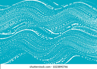 Natural soap texture. Alive green blue foam trace background. Artistic neat soap suds. Cleanliness, cleanness, purity concept. Vector illustration.