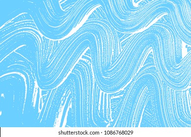 Natural soap texture. Alive light blue foam trace background. Artistic bewitching soap suds. Cleanliness, cleanness, purity concept. Vector illustration.