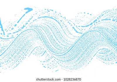 Natural soap texture. Alluring light blue foam trace background. Artistic stunning soap suds. Cleanliness, cleanness, purity concept. Vector illustration.