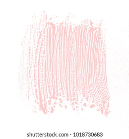 Natural soap texture. Alluring millenial pink foam trace background. Artistic overwhelming soap suds. Cleanliness, cleanness, purity concept. Vector illustration.