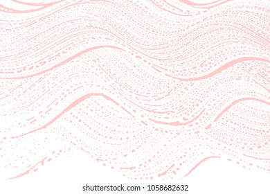 Natural soap texture. Alluring millenial pink foam trace background. Artistic worthy soap suds. Cleanliness, cleanness, purity concept. Vector illustration.