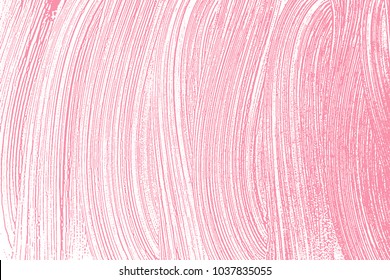 Natural soap texture. Amazing bright pink foam trace background. Artistic vibrant soap suds. Cleanliness, cleanness, purity concept. Vector illustration.