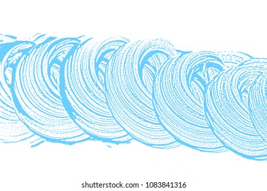 Natural soap texture. Amazing light blue foam trace background. Artistic magnificent soap suds. Cleanliness, cleanness, purity concept. Vector illustration.
