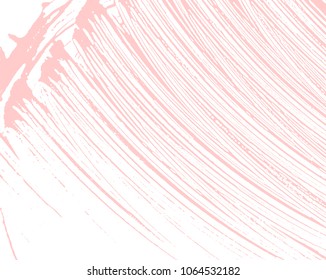 Natural soap texture. Amazing millenial pink foam trace background. Artistic noteworthy soap suds. Cleanliness, cleanness, purity concept. Vector illustration.