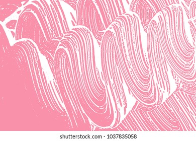 Natural soap texture. Amusing bright pink foam trace background. Artistic dazzling soap suds. Cleanliness, cleanness, purity concept. Vector illustration.