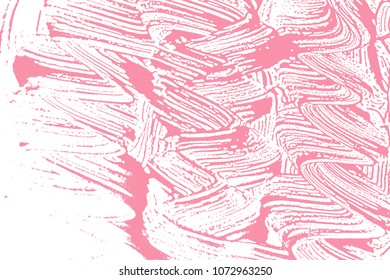 Natural soap texture. Amusing bright pink foam trace background. Artistic eminent soap suds. Cleanliness, cleanness, purity concept. Vector illustration.