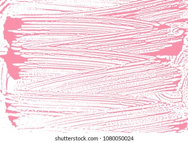 Natural soap texture. Amusing bright pink foam trace background. Artistic marvelous soap suds. Cleanliness, cleanness, purity concept. Vector illustration.