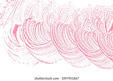 Natural soap texture. Amusing bright pink foam trace background. Artistic posh soap suds. Cleanliness, cleanness, purity concept. Vector illustration.