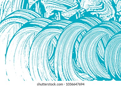 Natural soap texture. Amusing green blue foam trace background. Artistic fantastic soap suds. Cleanliness, cleanness, purity concept. Vector illustration.