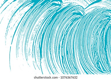 Natural soap texture. Amusing green blue foam trace background. Artistic impressive soap suds. Cleanliness, cleanness, purity concept. Vector illustration.