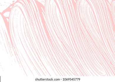 Natural soap texture. Amusing millenial pink foam trace background. Artistic cute soap suds. Cleanliness, cleanness, purity concept. Vector illustration.