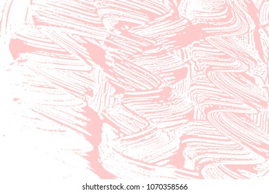 Natural soap texture. Amusing millenial pink foam trace background. Artistic energetic soap suds. Cleanliness, cleanness, purity concept. Vector illustration.
