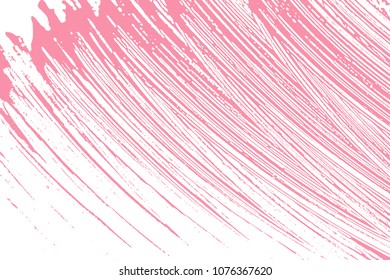 Natural soap texture. Appealing bright pink foam trace background. Artistic posh soap suds. Cleanliness, cleanness, purity concept. Vector illustration.