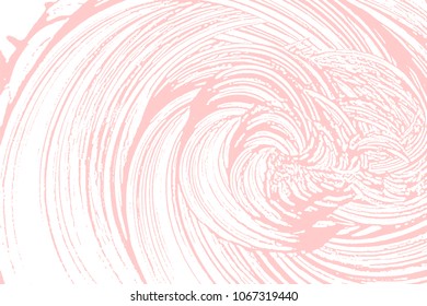 Natural soap texture. Appealing millenial pink foam trace background. Artistic symmetrical soap suds. Cleanliness, cleanness, purity concept. Vector illustration.