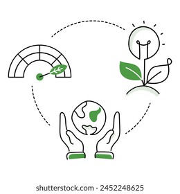 Natural Solutions Advocate. Nature Based Solutions Icon. Embrace nature based solutions with the icon, symbolizing innovative approaches rooted in natural processes for sustainable problem solving.