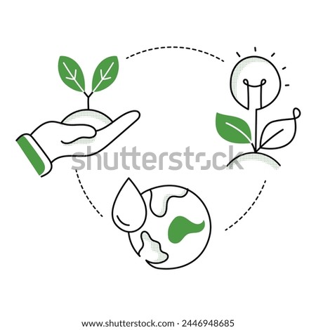 Natural Solutions Advocate. Nature Based Solutions Icon. Embrace nature based solutions with the icon, symbolizing innovative approaches rooted in natural processes for sustainable problem solving.