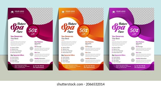 Natural Spa Beauty Flyer Template