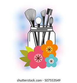 natural spa center icons vector illustration design