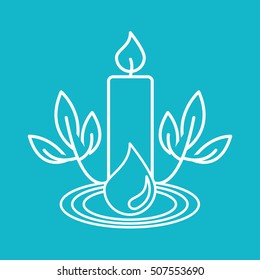 natural spa center icons vector illustration design