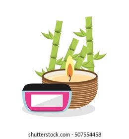 natural spa center icons vector illustration design