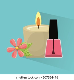 natural spa center icons vector illustration design